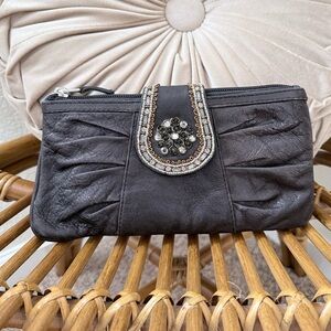 Fossil Jeweled Tab Clutch